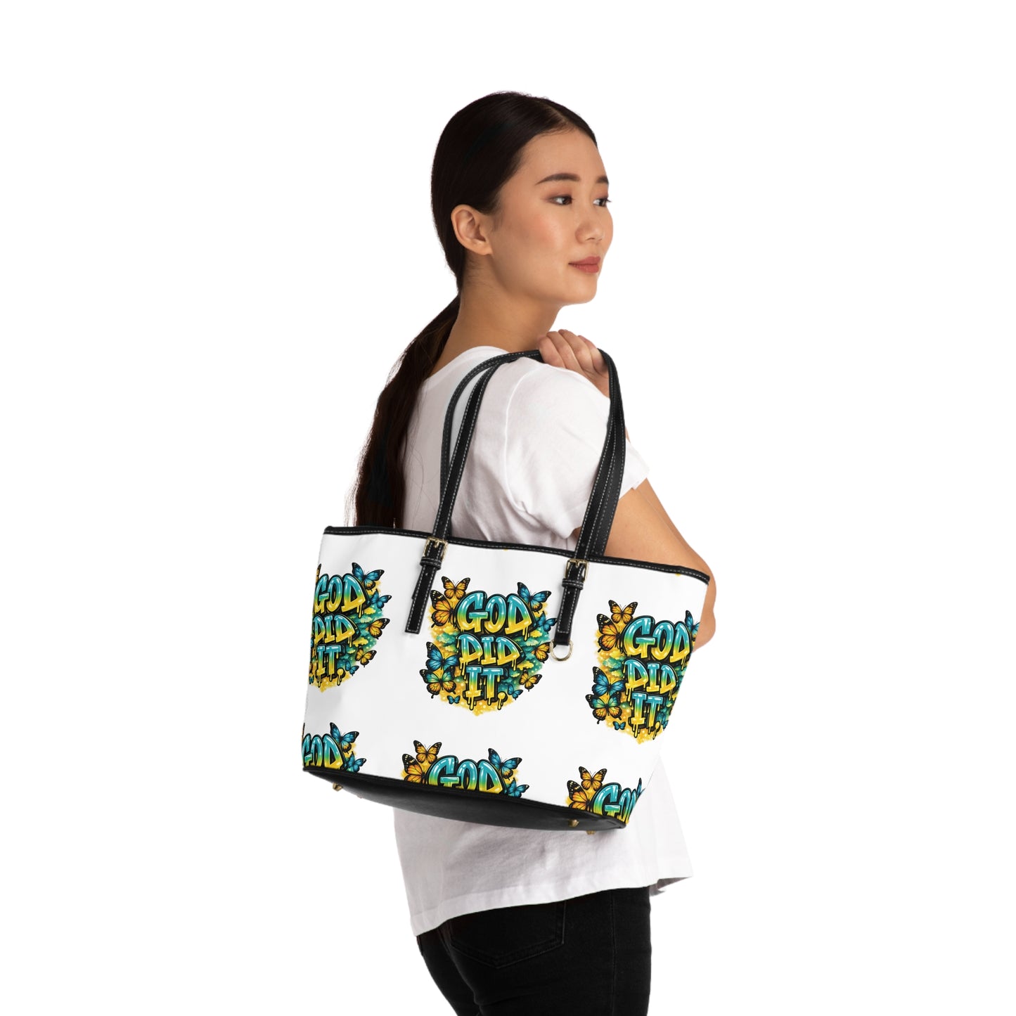 God Did It PU Leather Shoulder Bag