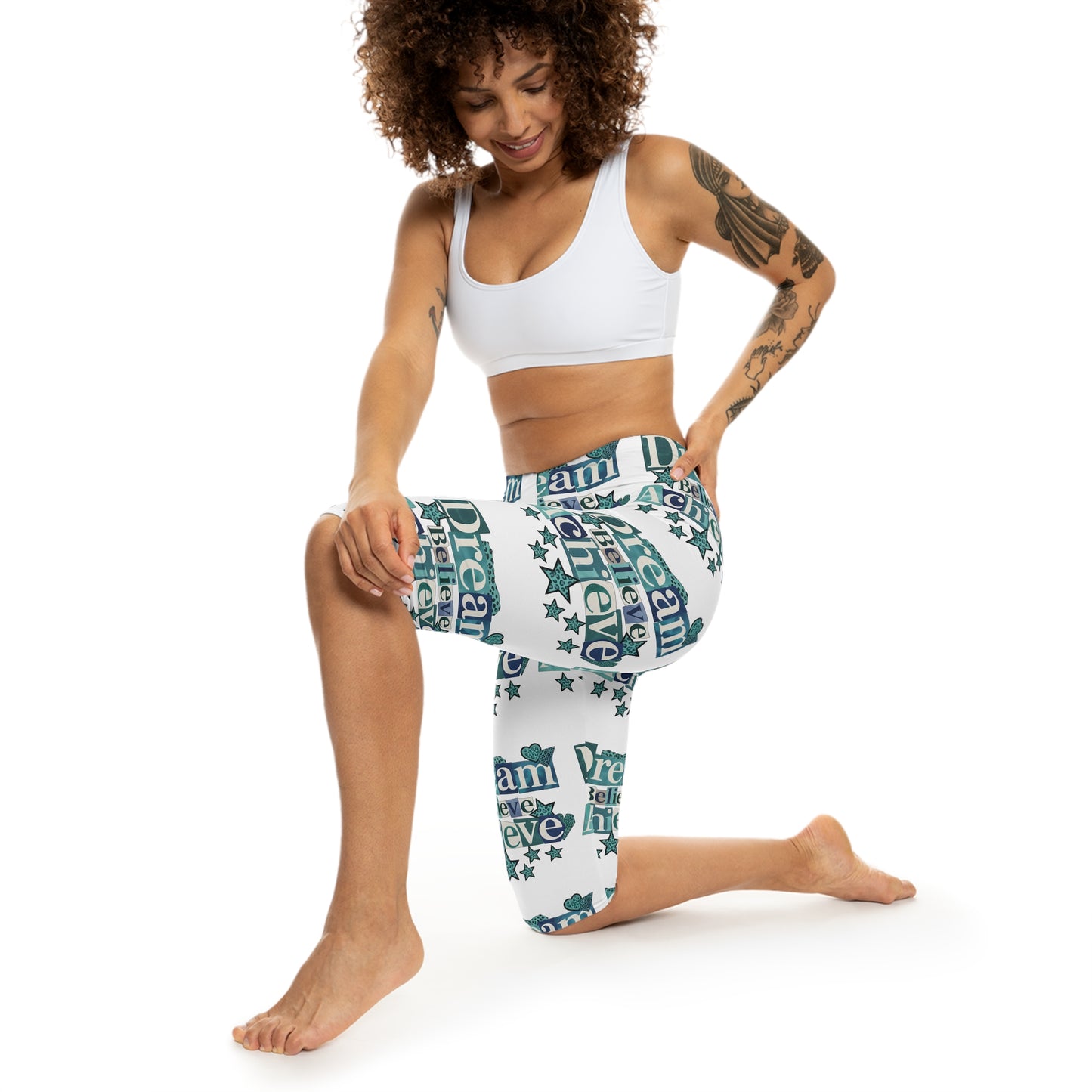 Women’s Capri Leggings (AOP)