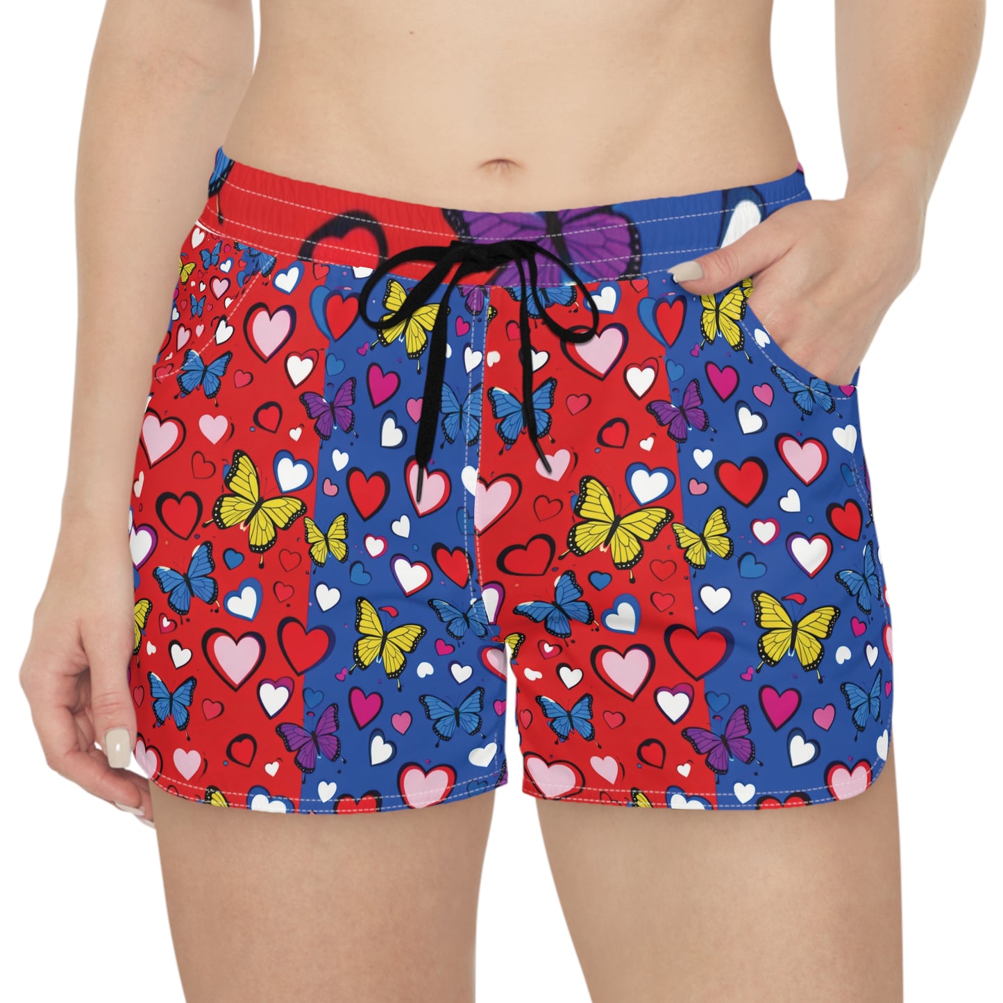 Red& Blue Casual Shorts