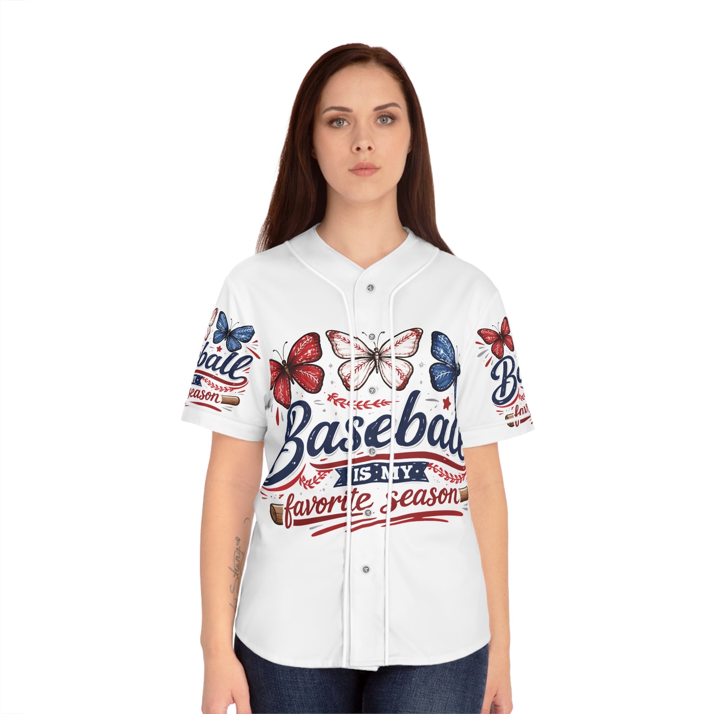 Women's Baseball Jersey (AOP)