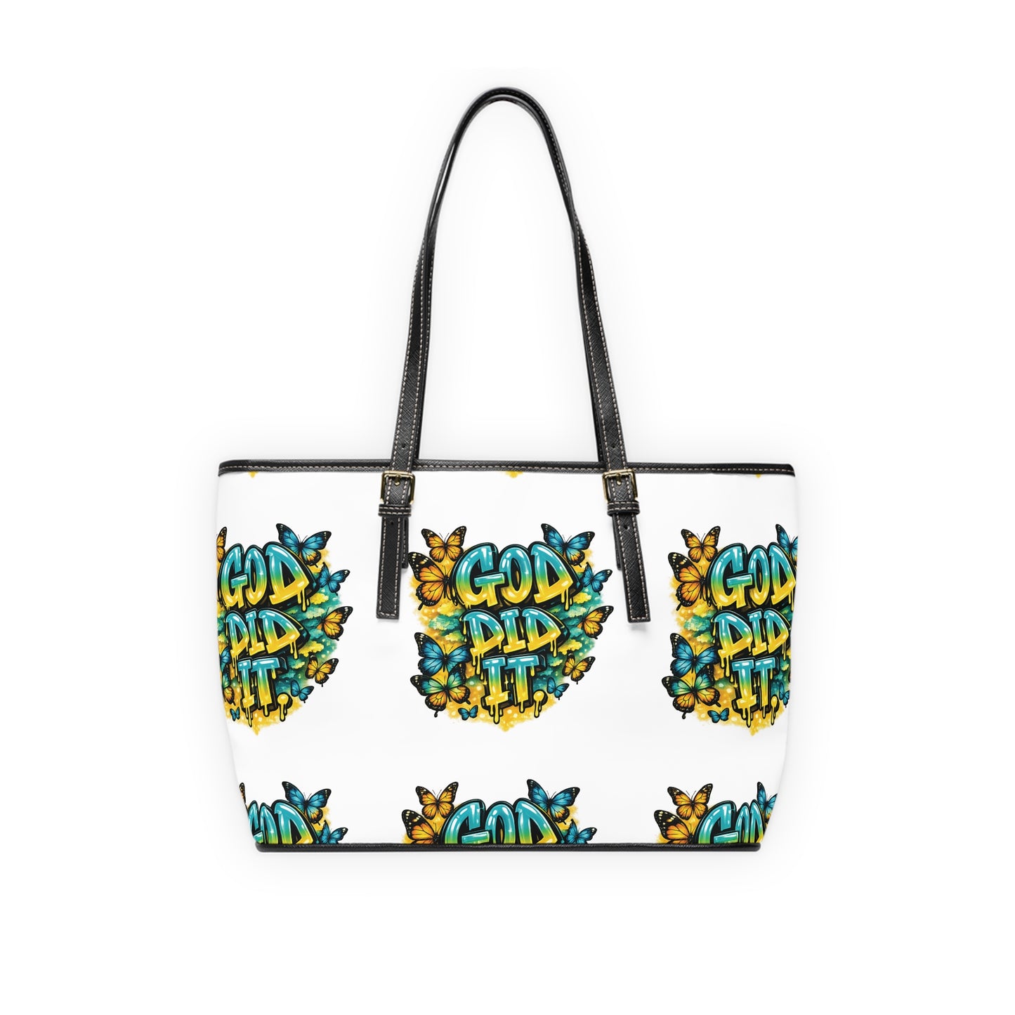 God Did It PU Leather Shoulder Bag