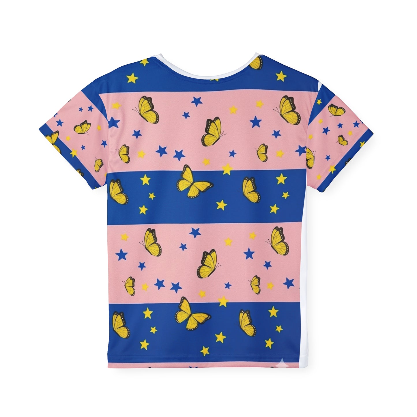 Blue & Gold Butterfly Kids Jersey