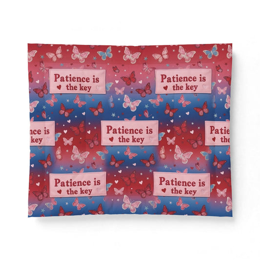 Patience is the Key Cotton Comforter