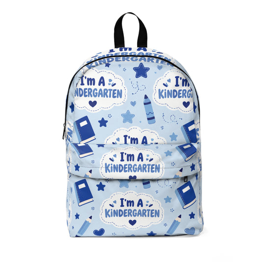 I'm A Kindergarten Backpack — Cute Blue School Bag for Kids