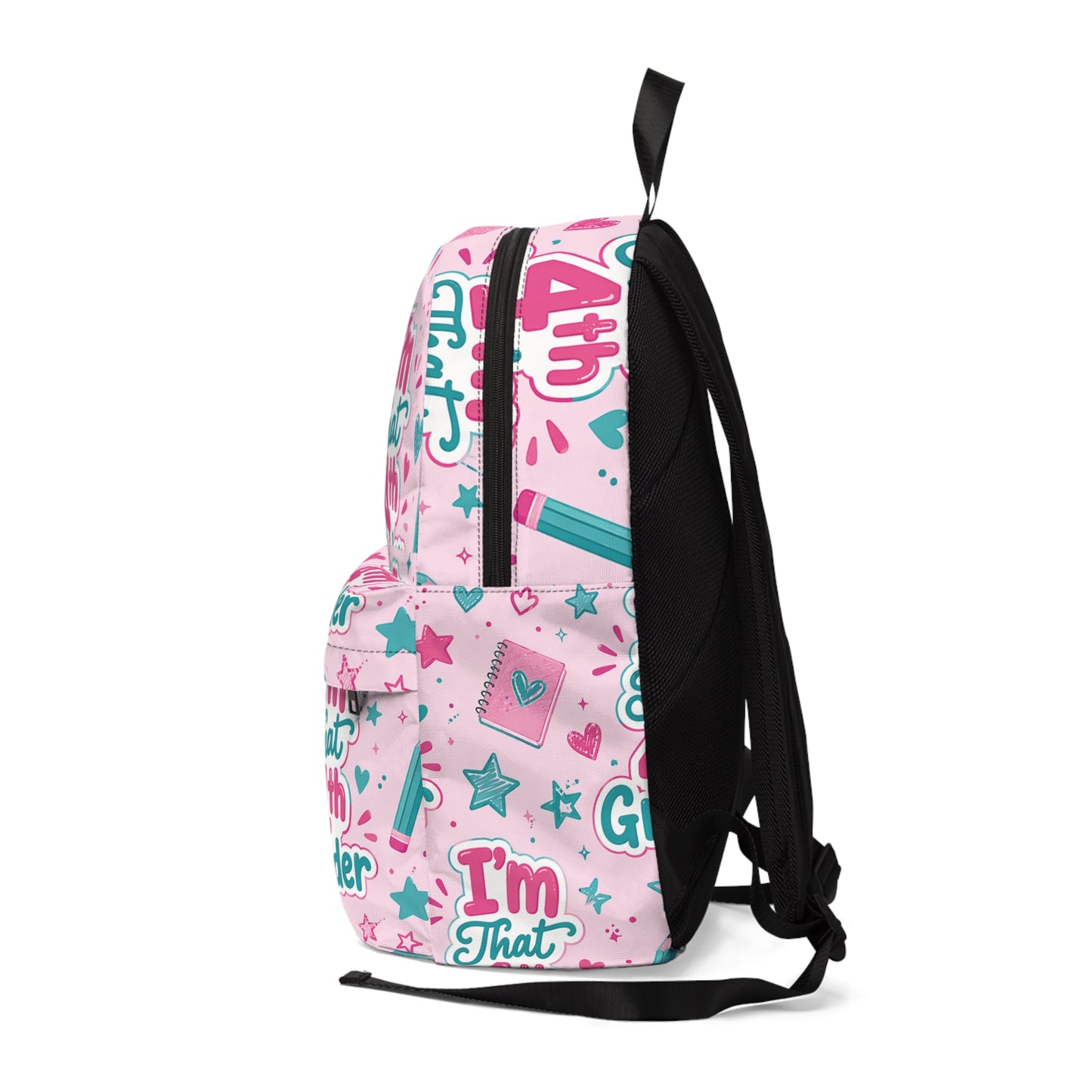 That 4th Grader Backpack – Cute Pink Back-to-School Kids Schoolbag